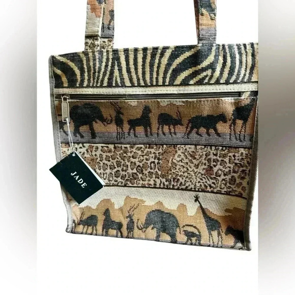 Jade Jungle Safari Tapestry Tote Bag - Picture 14 of 14